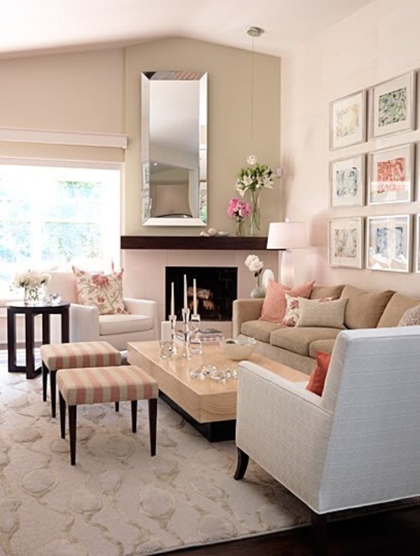 Simple Beige Lounge Ideas for Small Space