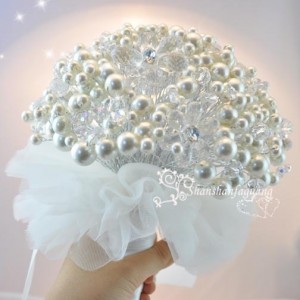 Free-shipping-High-end-European-and-American-luxury-pearl-bride-hand-bouquet-pearl-the-bride-bouquet