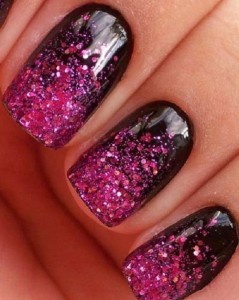 acrylic-nails-glitter-designs