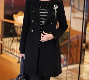 2012-Autumn-Winter-Women-s-coat-ladies-fashion-outerwear-black-beige-medium-long-windbreaker-without-brooch