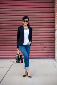 White-Tee-Black-Blazer