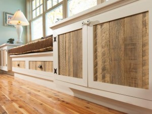 blog-cabin-2012-living-room-rustic-and-refined-built-ins-with-weathered-textured-wood-inserts-and-creamy-white-smooth-cabinet-door-frames.