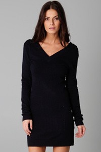 v-neck-sweater-dress