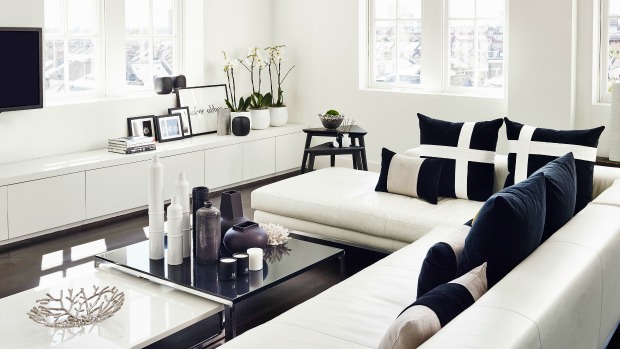 A monochrome interior - Tips for styling a monochrome living room