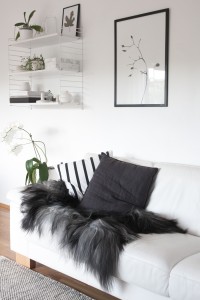 monochrome-Nordic-living-room-Icelandic-sheepskin